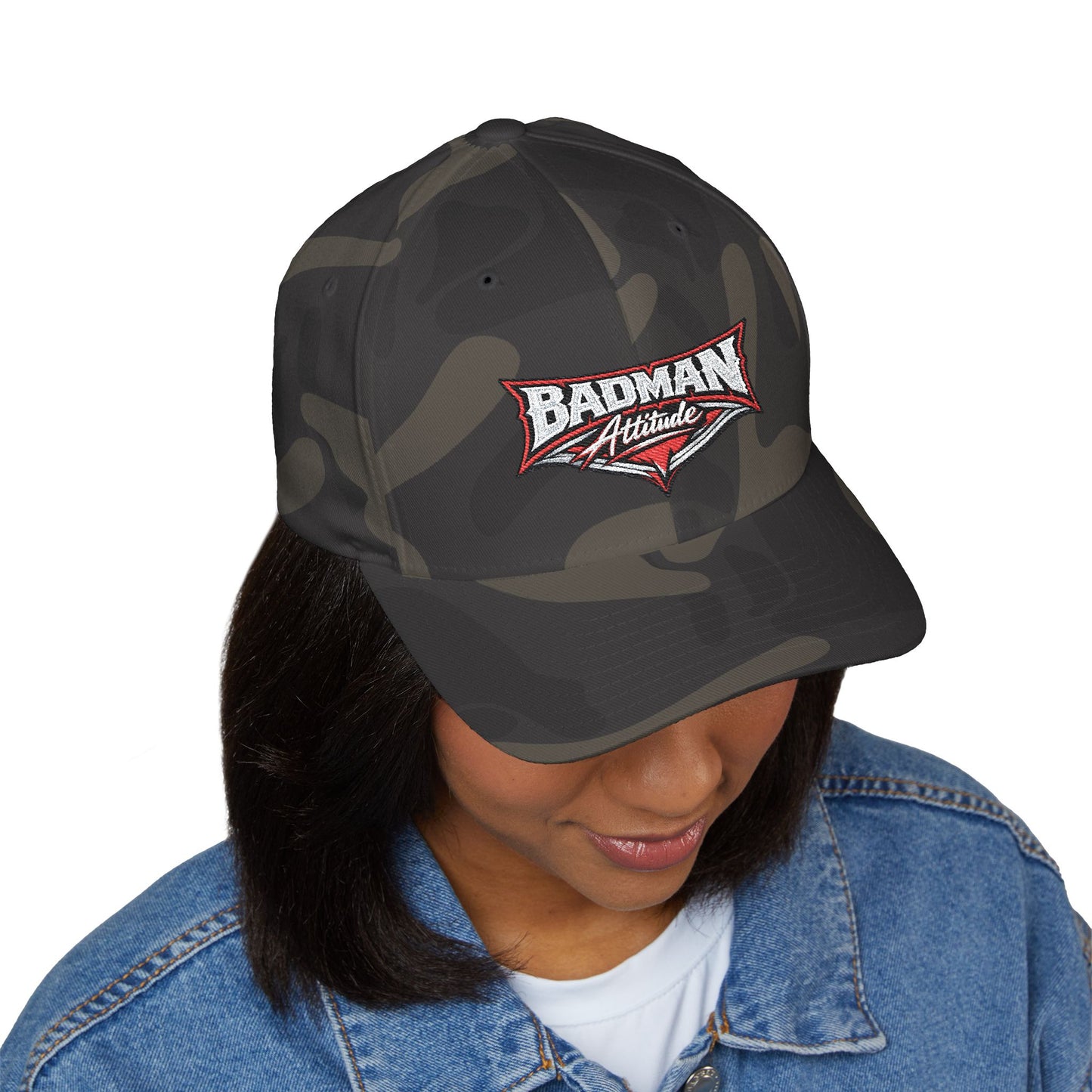 Badman Attitude Embroidered Fitted Cap