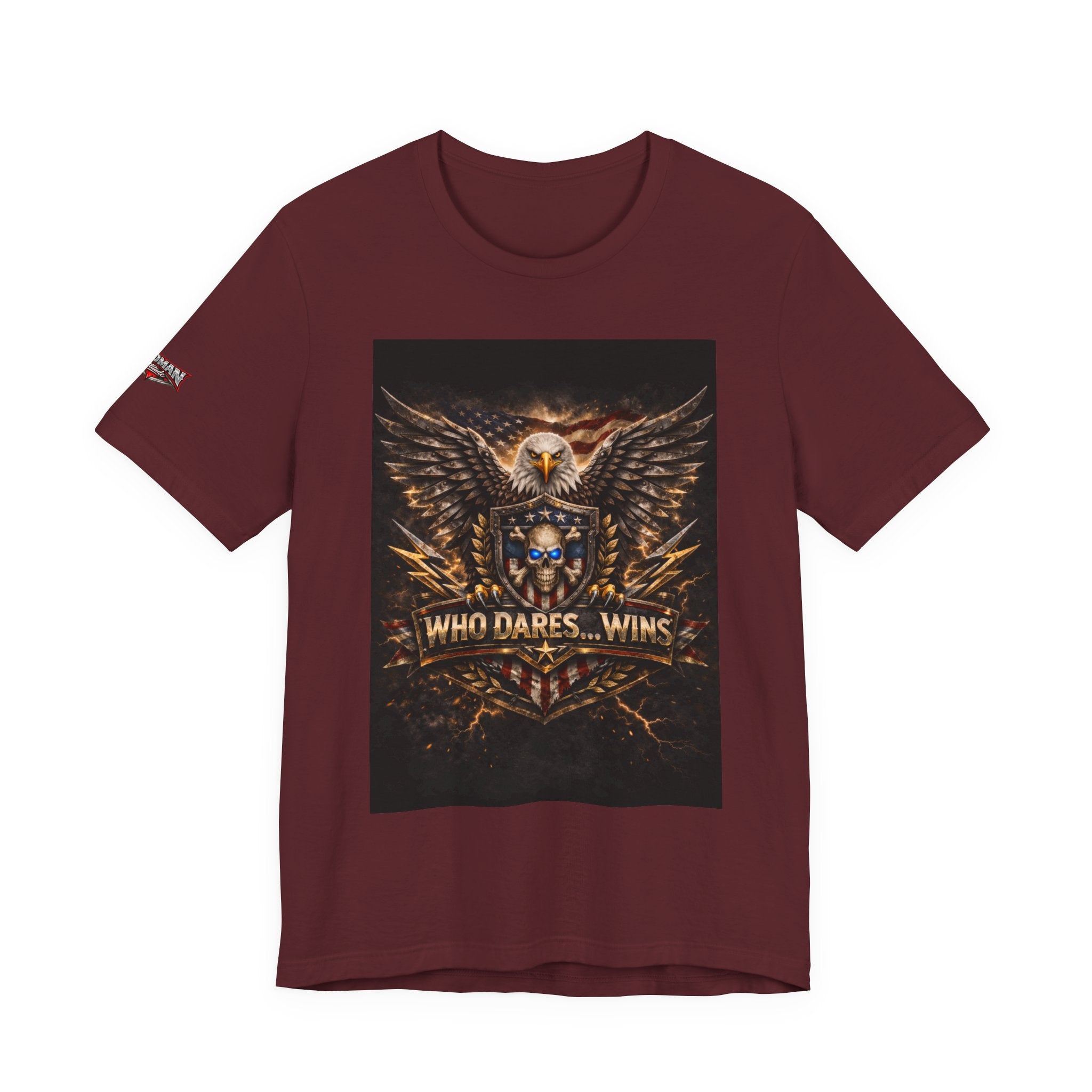 Who Dares Wins Patriotic Eagle Graphic Tee