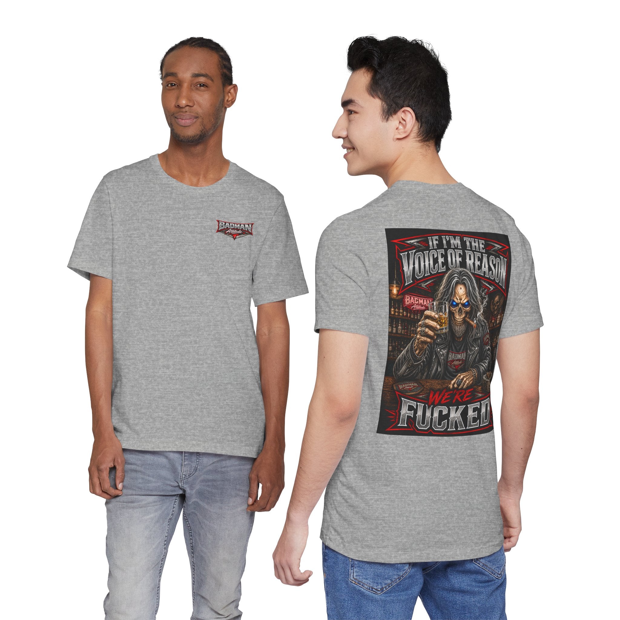If I’m the Voice of Reason… We’re F*cked Skull Biker Shirt