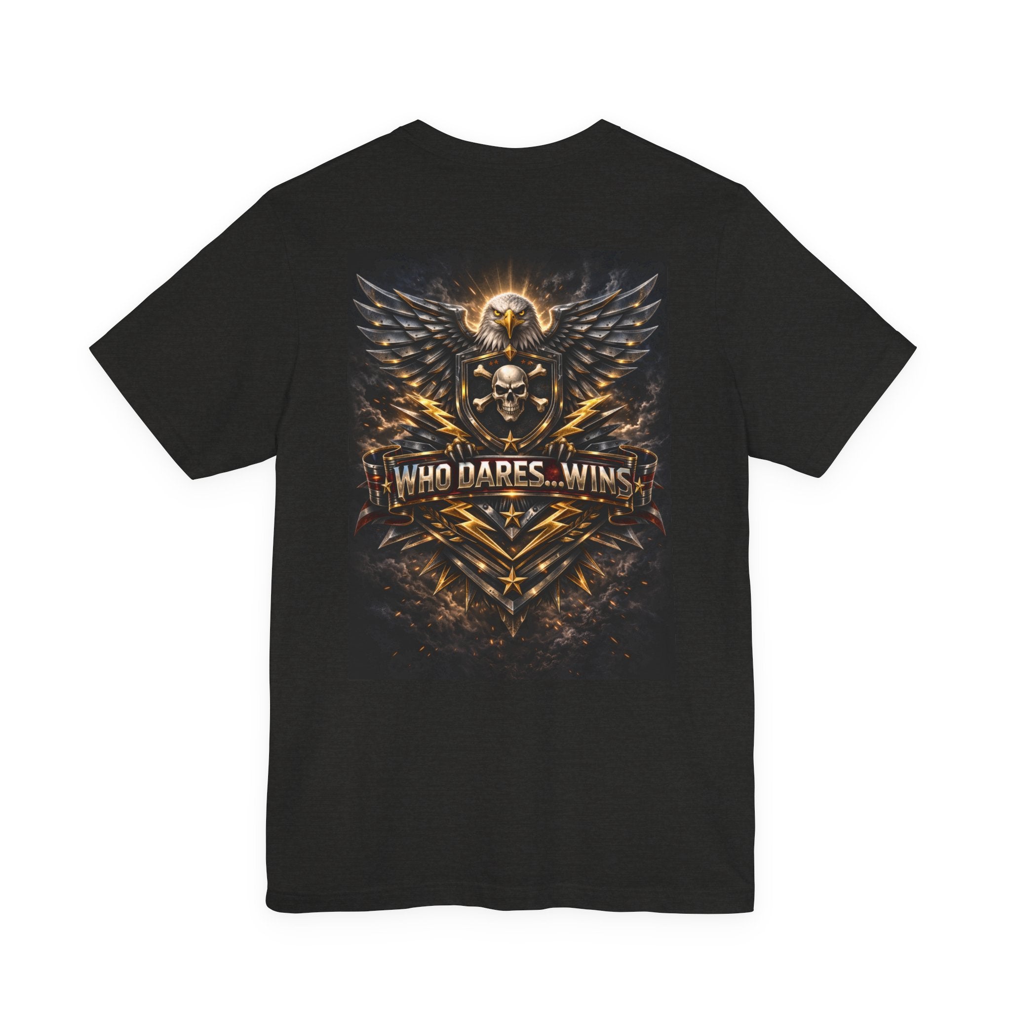 WHO DARES… WINS – Eagle Back Print Tee