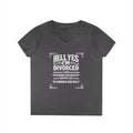 “Hell Yes I’m Divorced” Funny Separation Shirt – Divorced V-Neck Tee