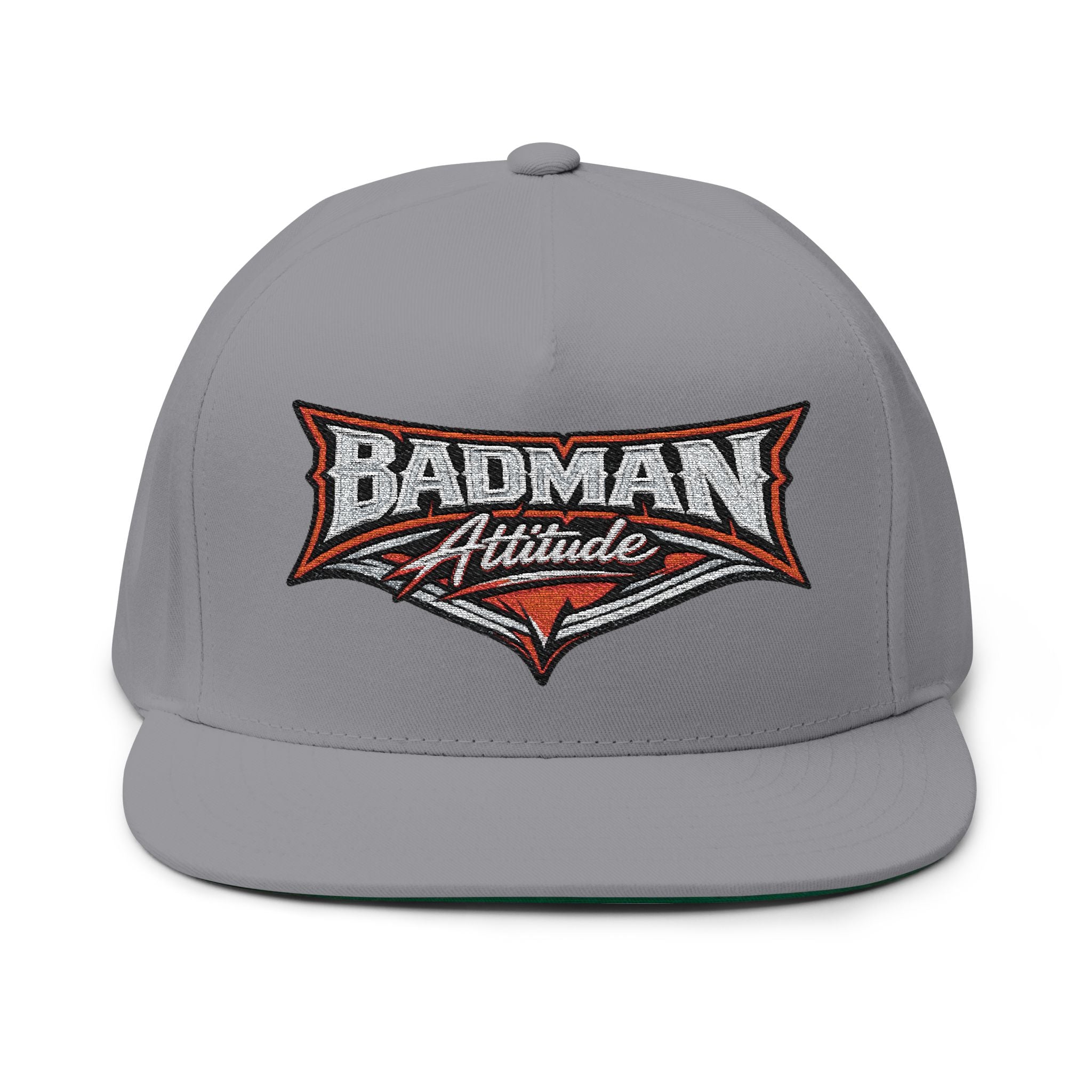 Badman Attitude Embroidered Flat Bill Cap