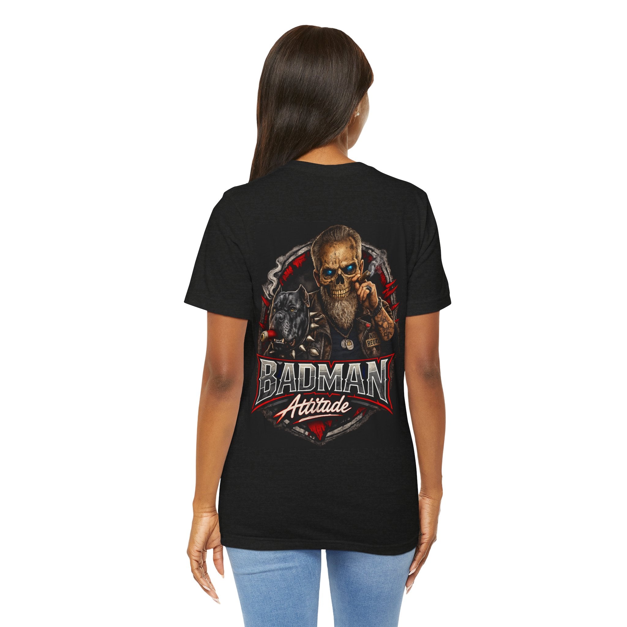 BADMAN Attitude | No Regrets Back Graphic Tee