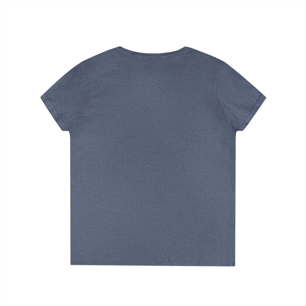 'Badman Attitude' Graphic Tee — Ladies' V-Neck T-Shirt Neon