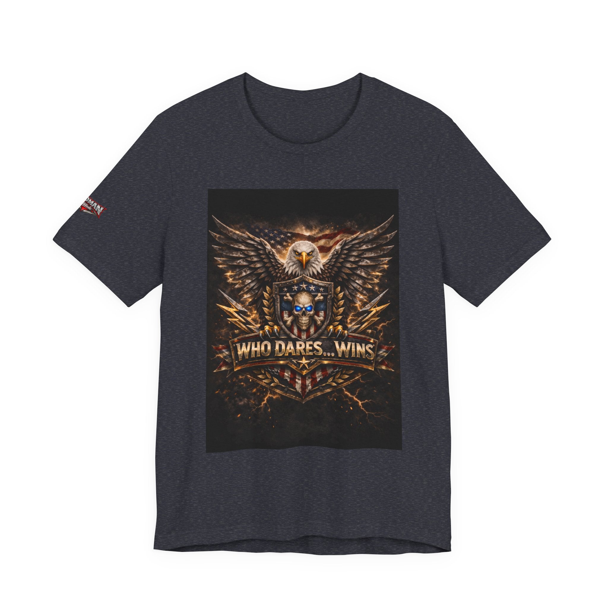 Who Dares Wins Patriotic Eagle Graphic Tee