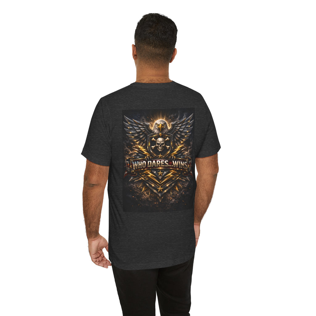 WHO DARES… WINS – Eagle Back Print Tee