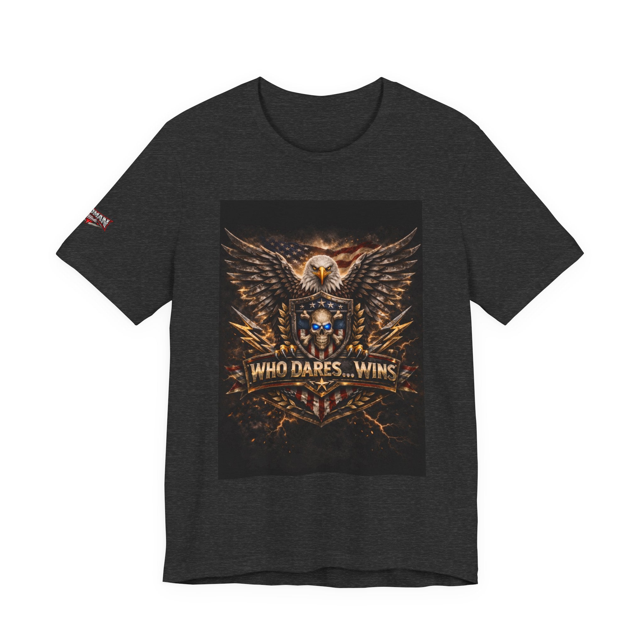 Who Dares Wins Patriotic Eagle Graphic Tee