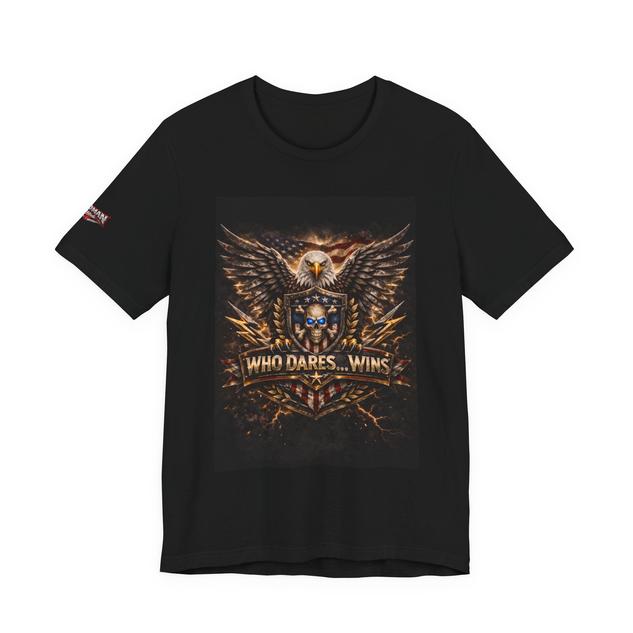 Who Dares Wins Patriotic Eagle Graphic Tee
