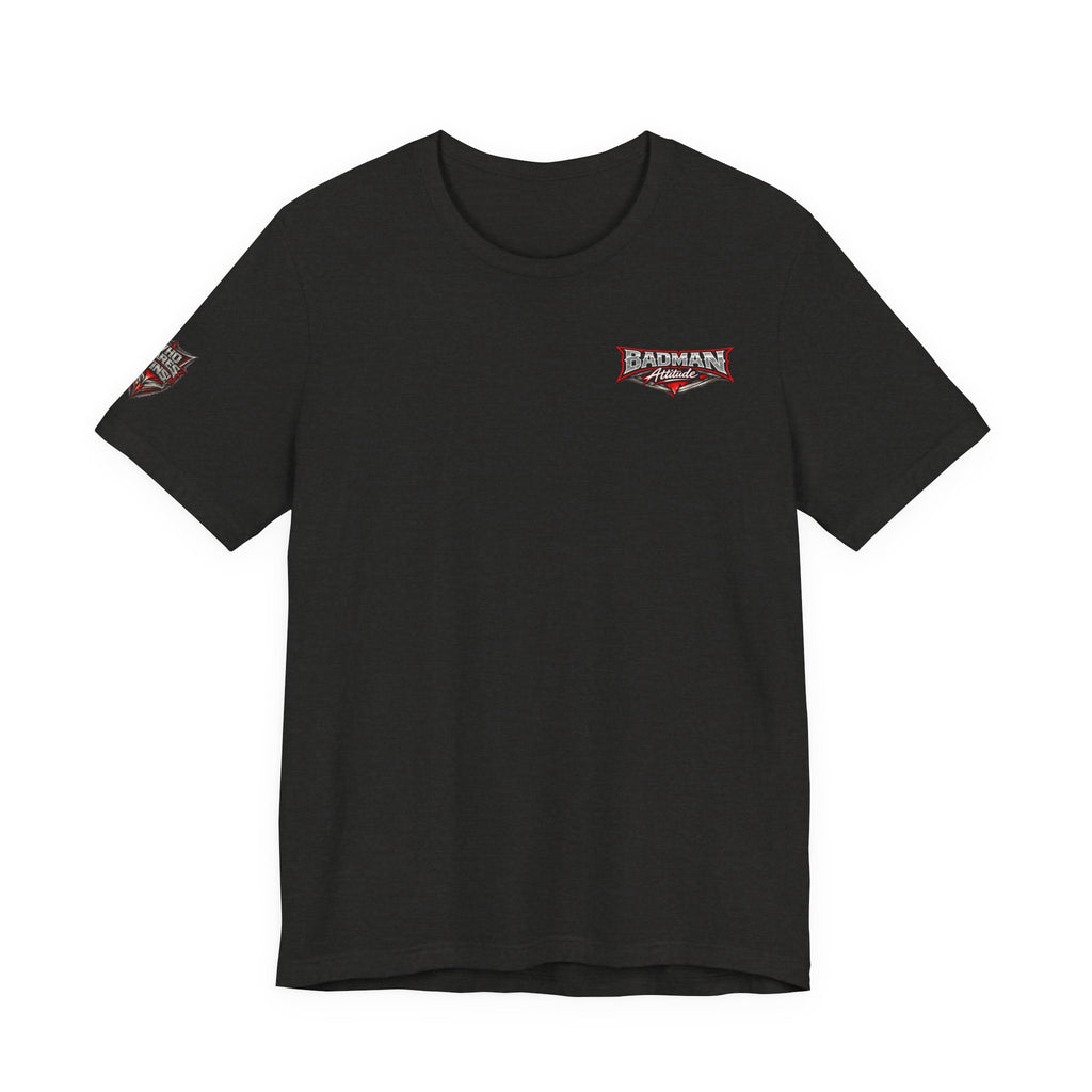 Badman Biker Skull T‑Shirt — Gothic Motorcycle Club Tee