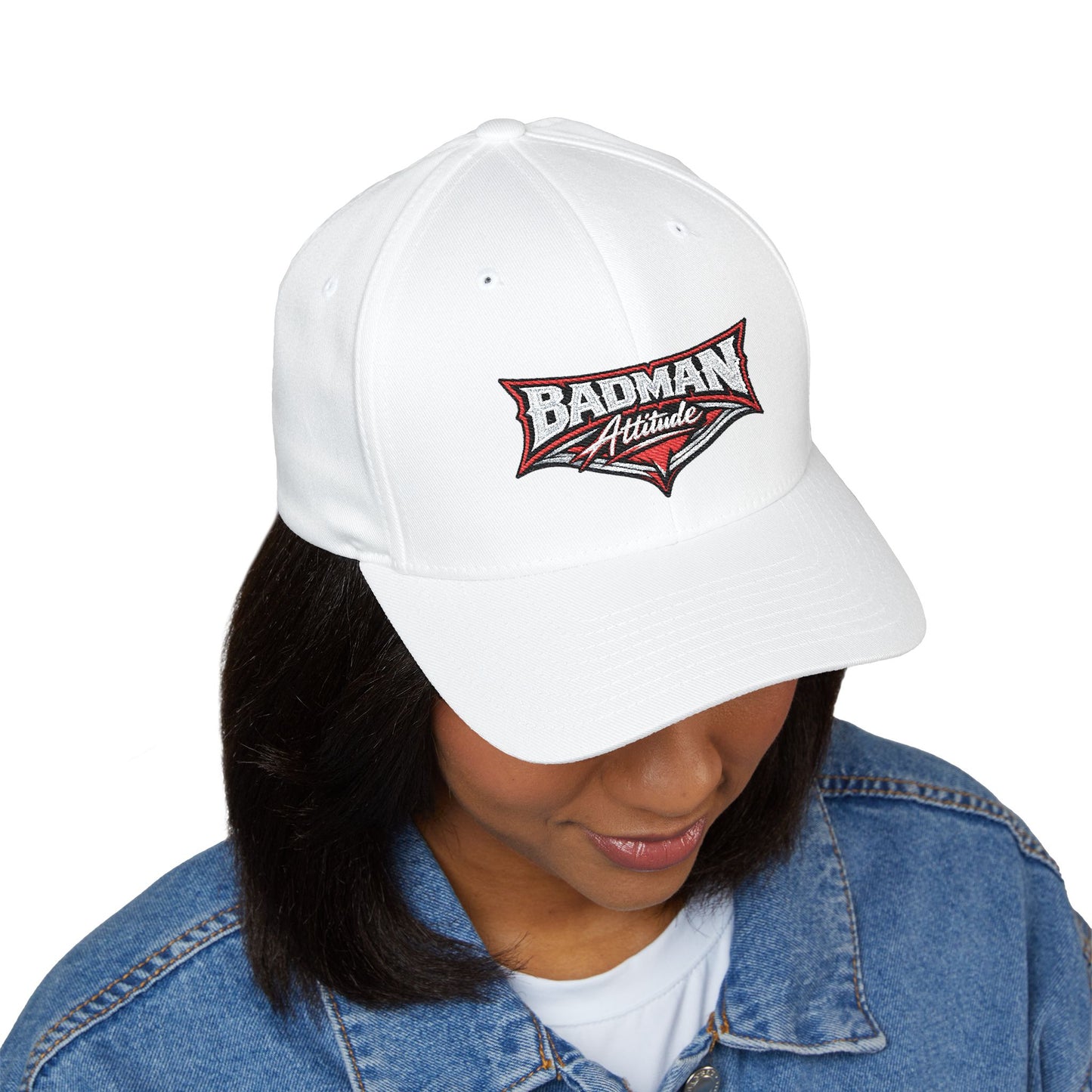 Badman Attitude Embroidered Fitted Cap
