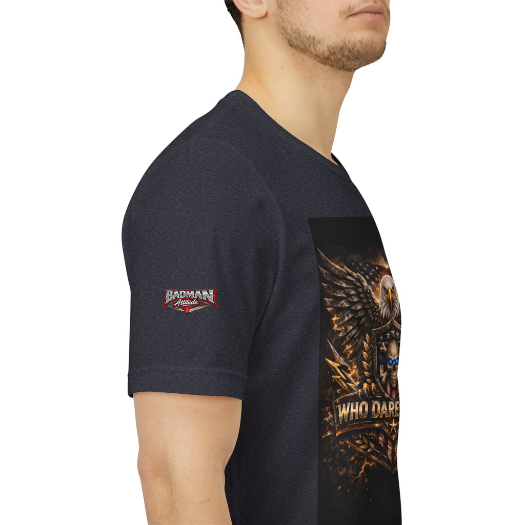 Who Dares Wins Patriotic Eagle Graphic Tee