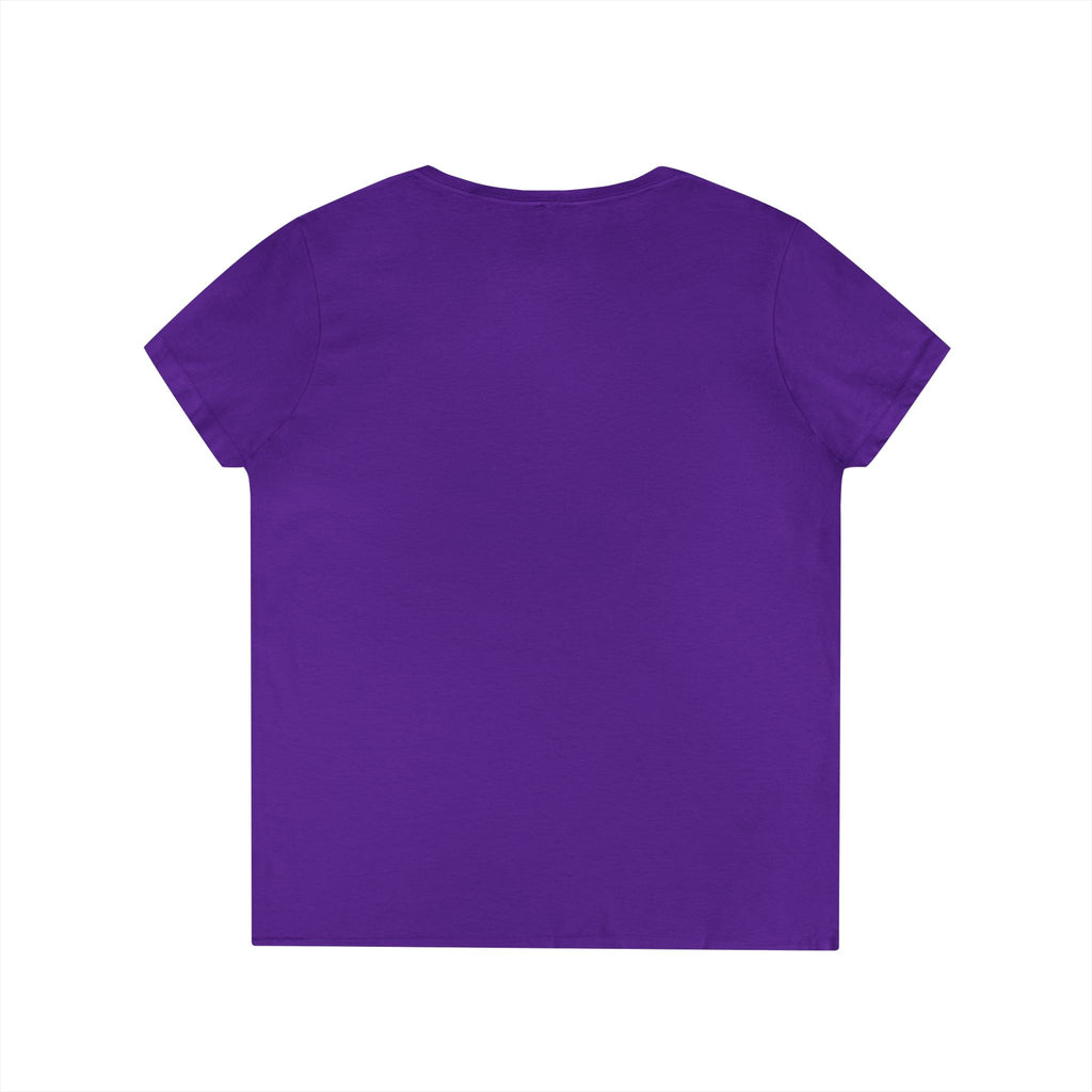 'Badman Attitude' Graphic Tee — Ladies' V-Neck T-Shirt Neon