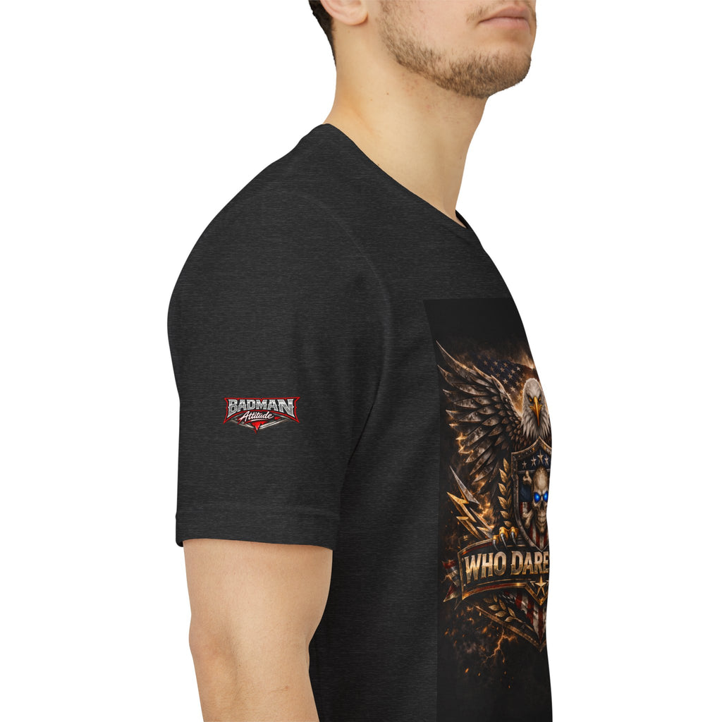 Who Dares Wins Patriotic Eagle Graphic Tee