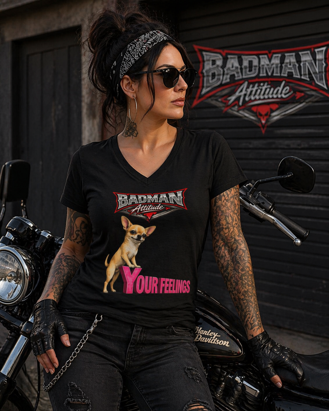 Cheeky Chihuahua "Your Feelings" Graphic Tee