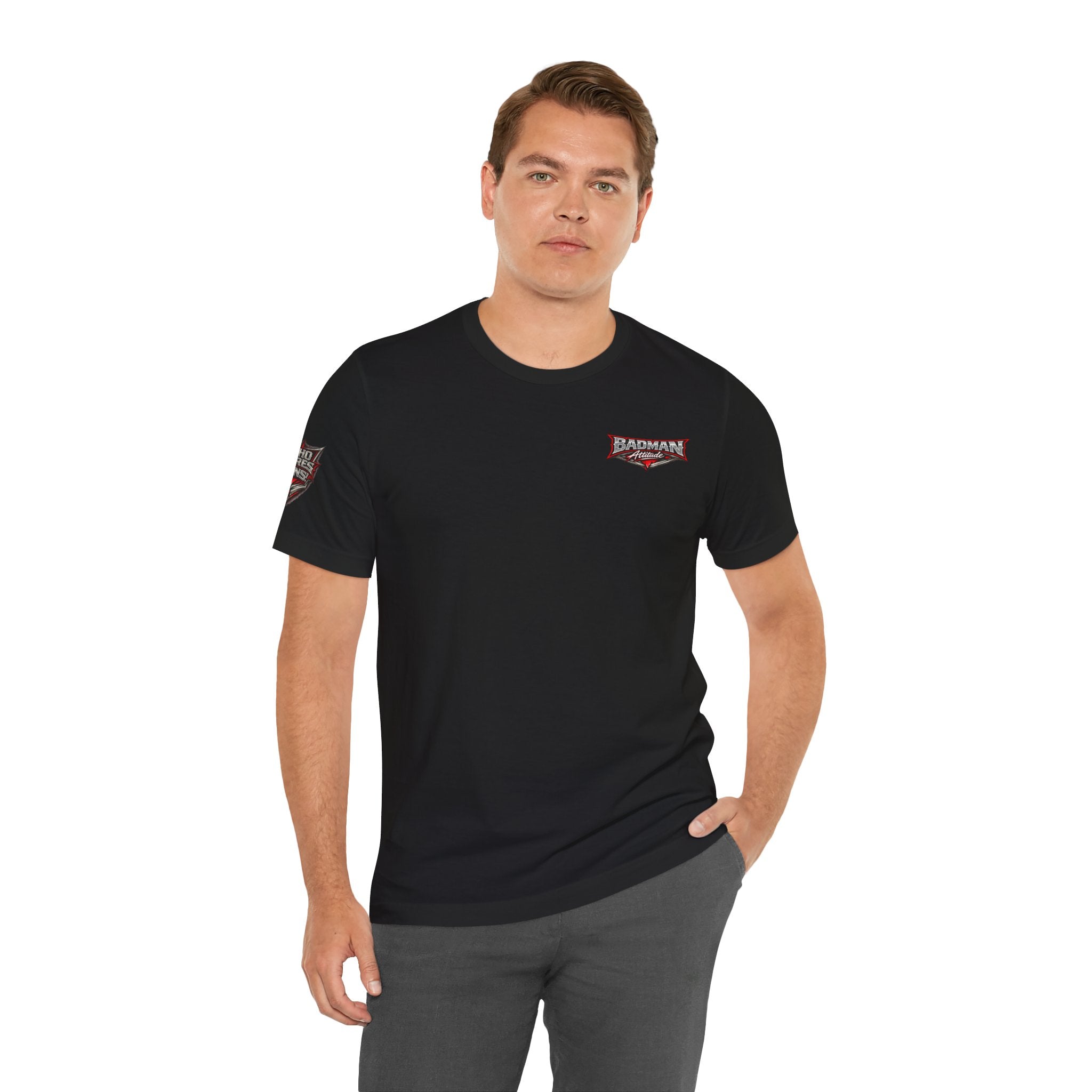 Badman Biker Skull T‑Shirt — Gothic Motorcycle Club Tee