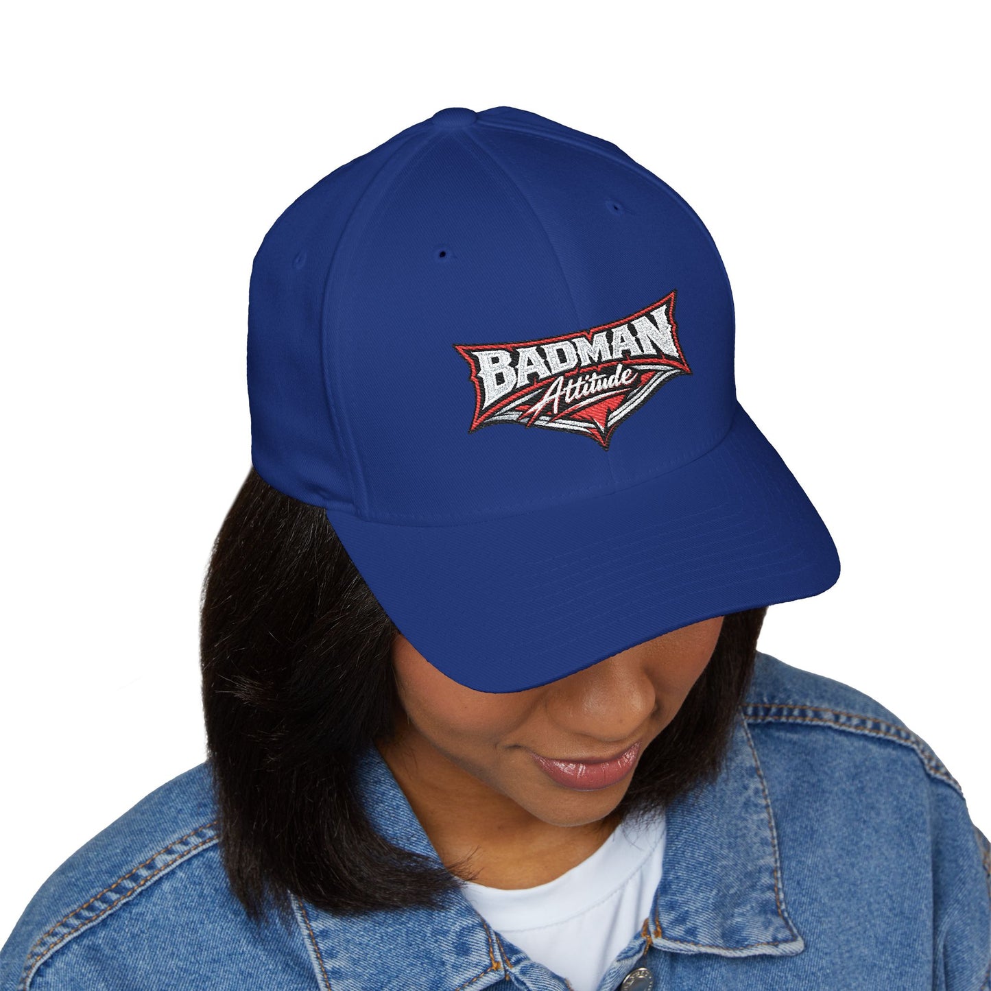 Badman Attitude Embroidered Fitted Cap