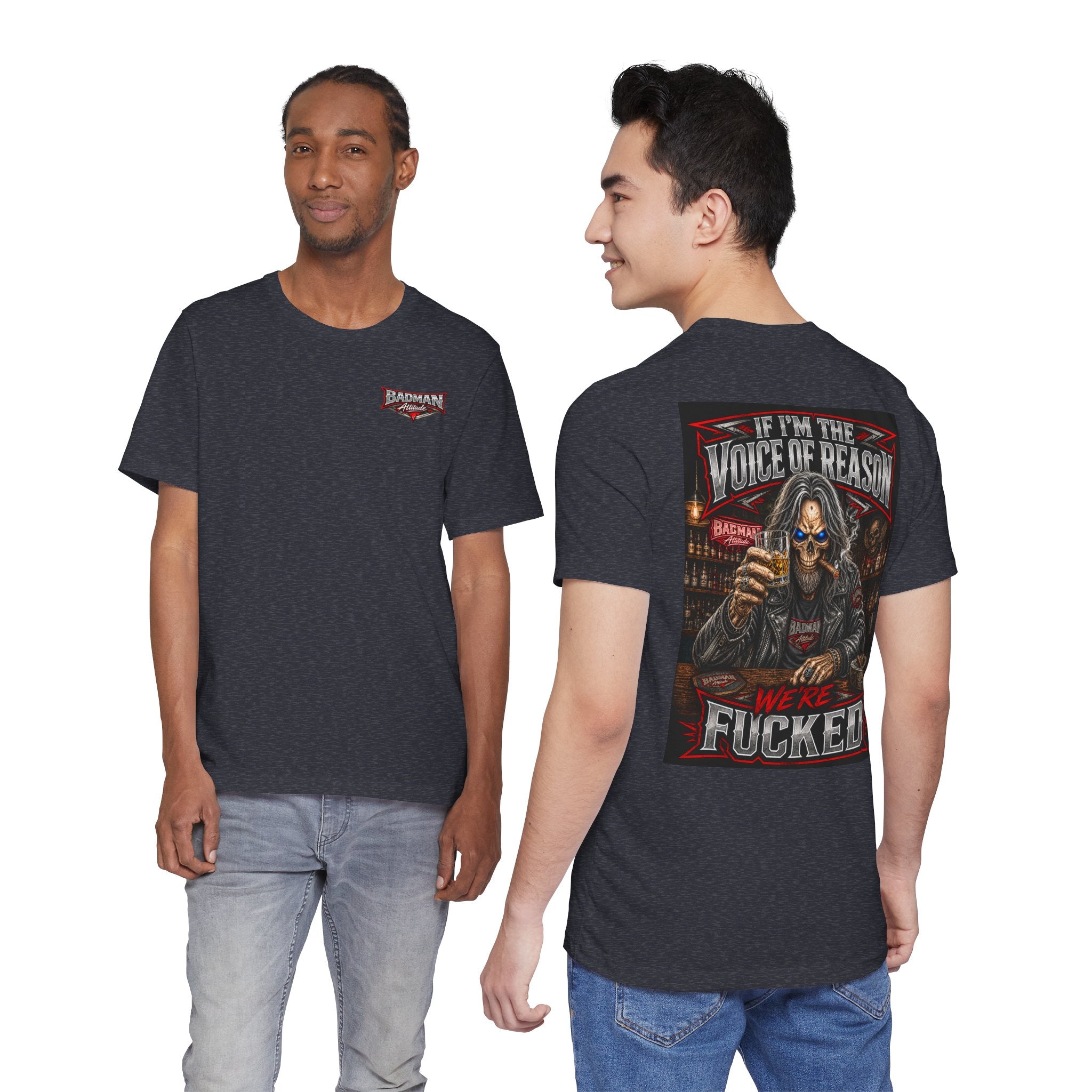 If I’m the Voice of Reason… We’re F*cked Skull Biker Shirt