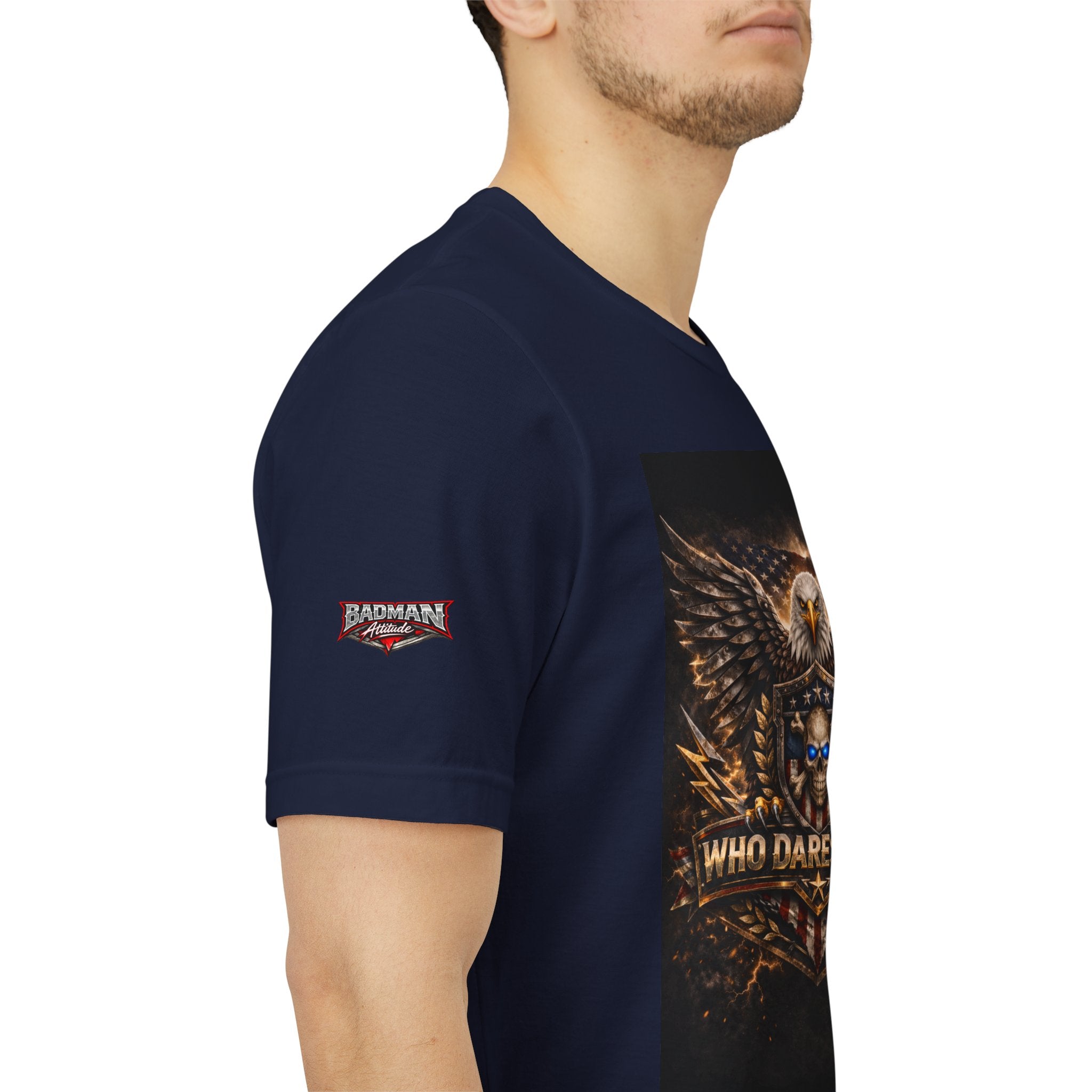 Who Dares Wins Patriotic Eagle Graphic Tee