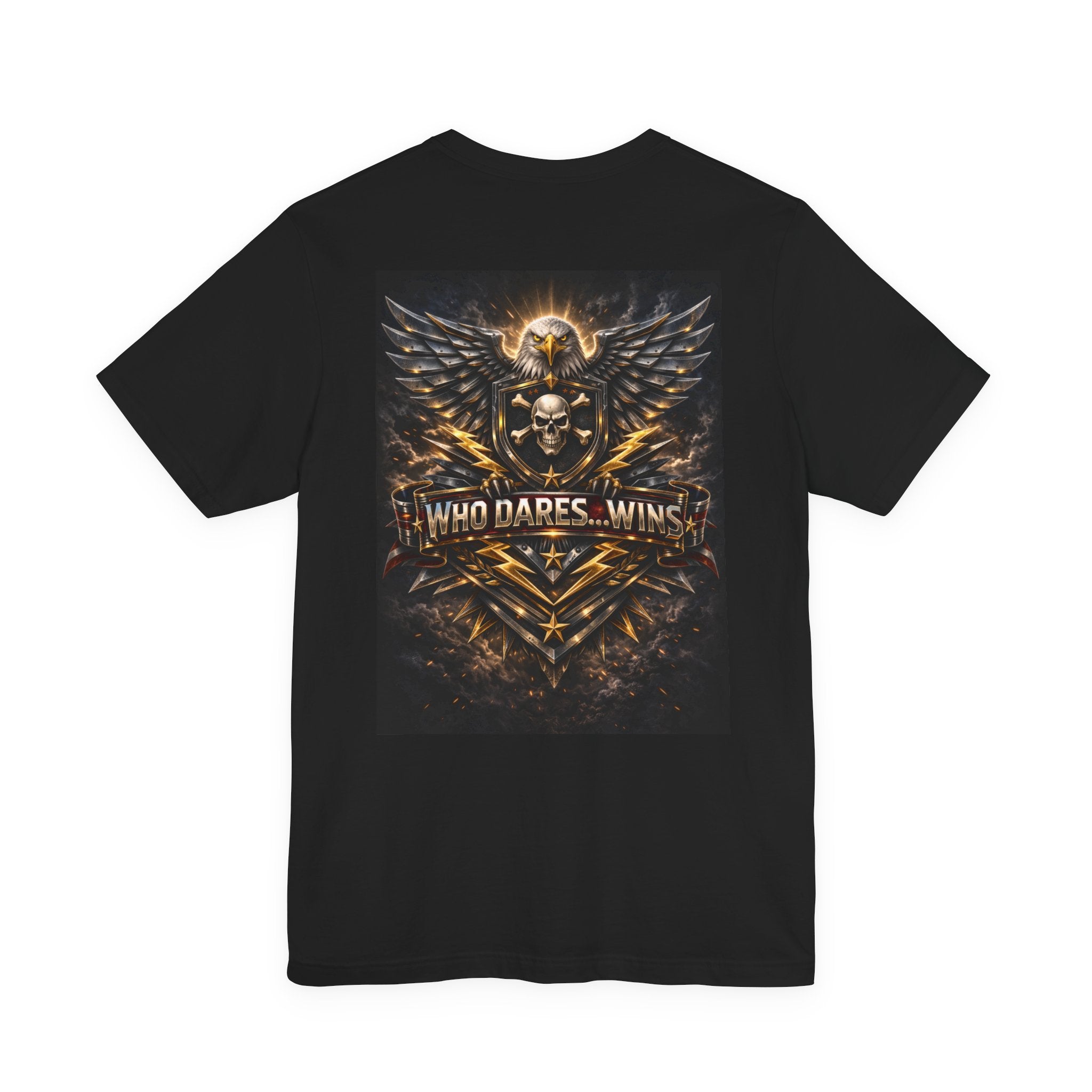 WHO DARES… WINS – Eagle Back Print Tee