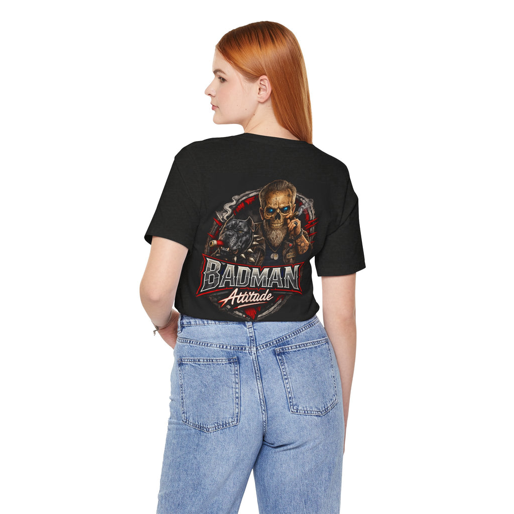 BADMAN Attitude | No Regrets Back Graphic Tee