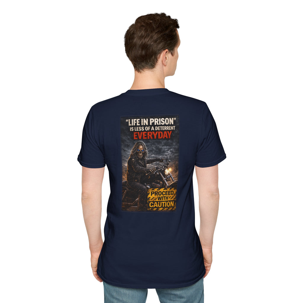 “Life in Prison Is Less of a Deterrent Everyday” Graphic Tee (Badman)