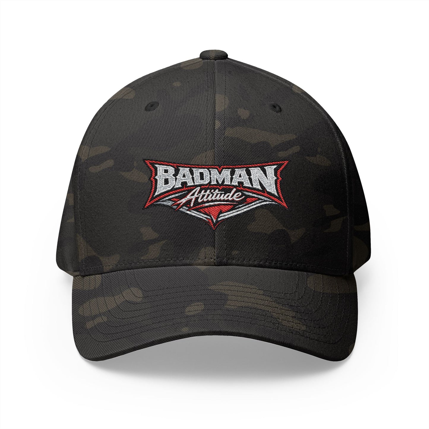 Badman Attitude Embroidered Fitted Cap
