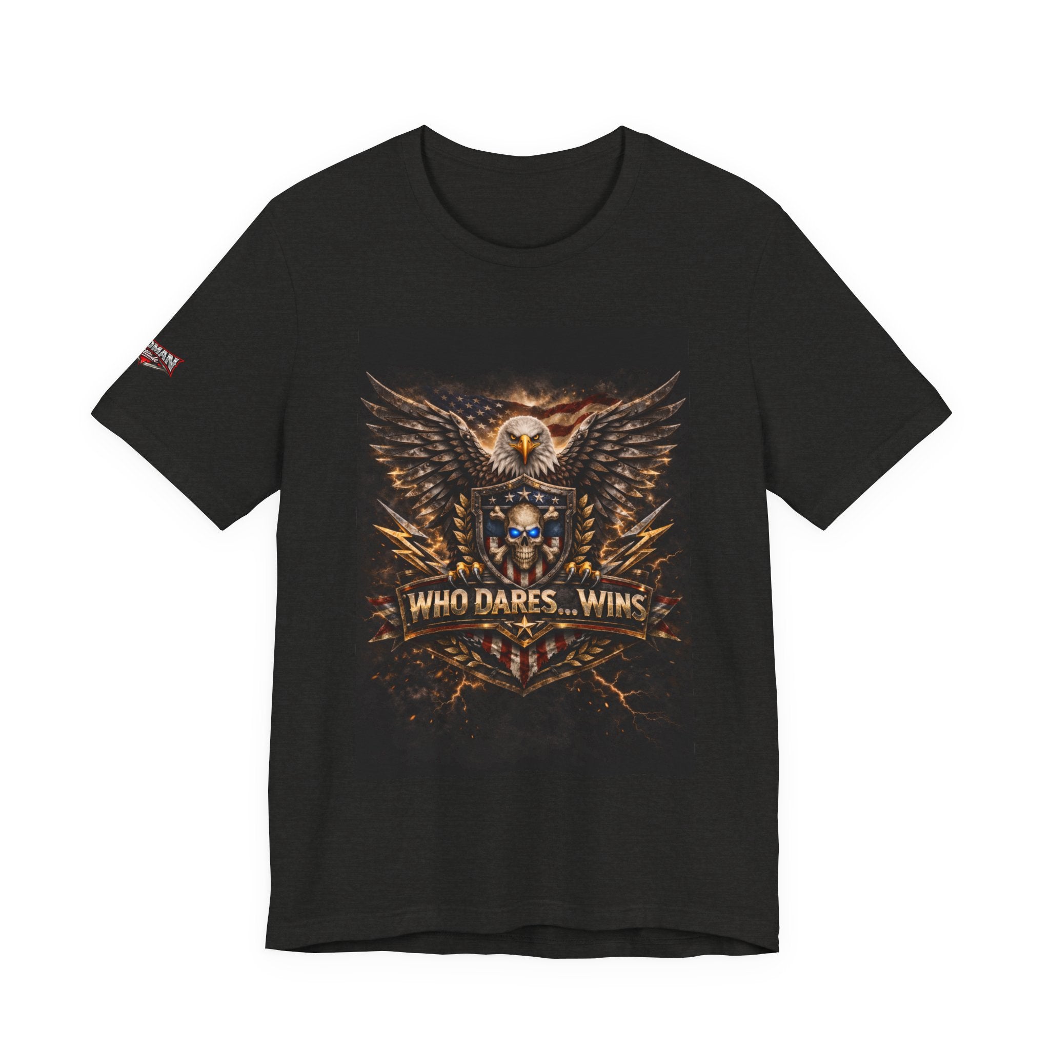 Who Dares Wins Patriotic Eagle Graphic Tee