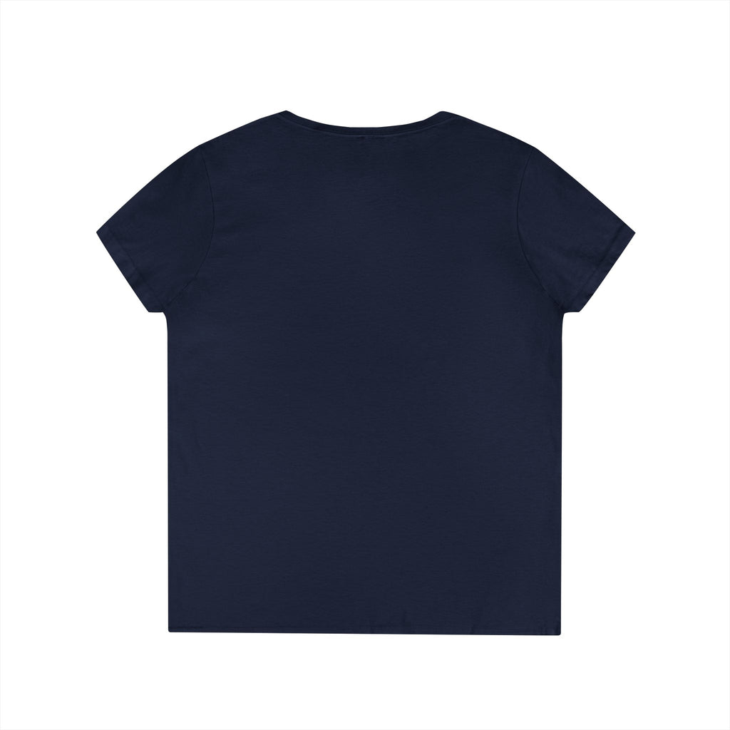 'Badman Attitude' Graphic Tee — Ladies' V-Neck T-Shirt Neon