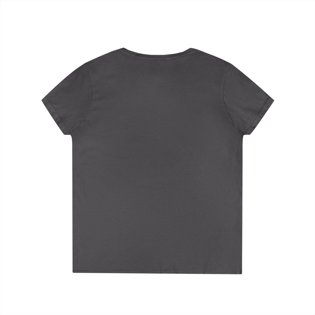 'Badman Attitude' Graphic Tee — Ladies' V-Neck T-Shirt Neon