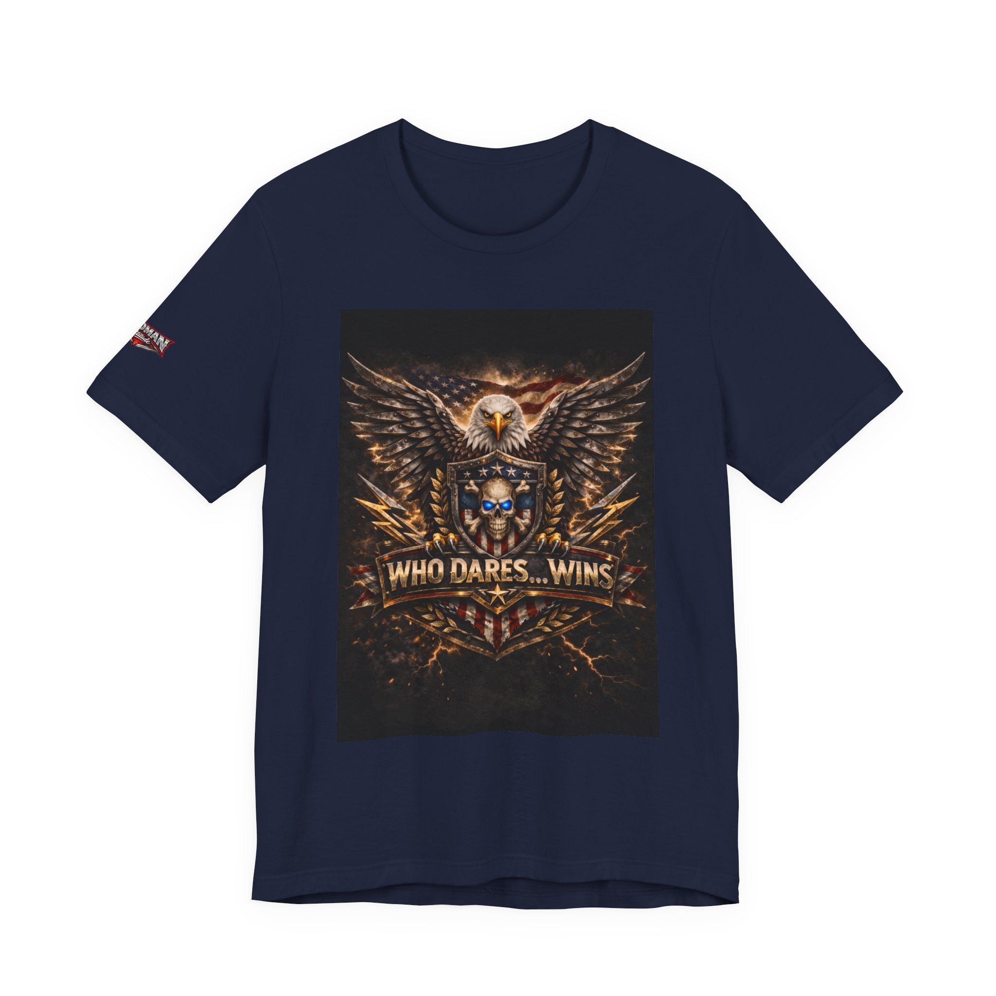 Who Dares Wins Patriotic Eagle Graphic Tee