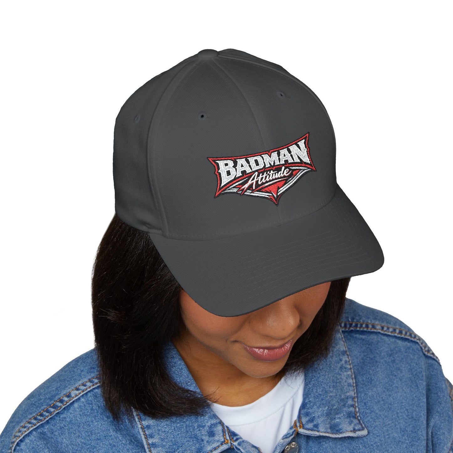 Badman Attitude Embroidered Fitted Cap
