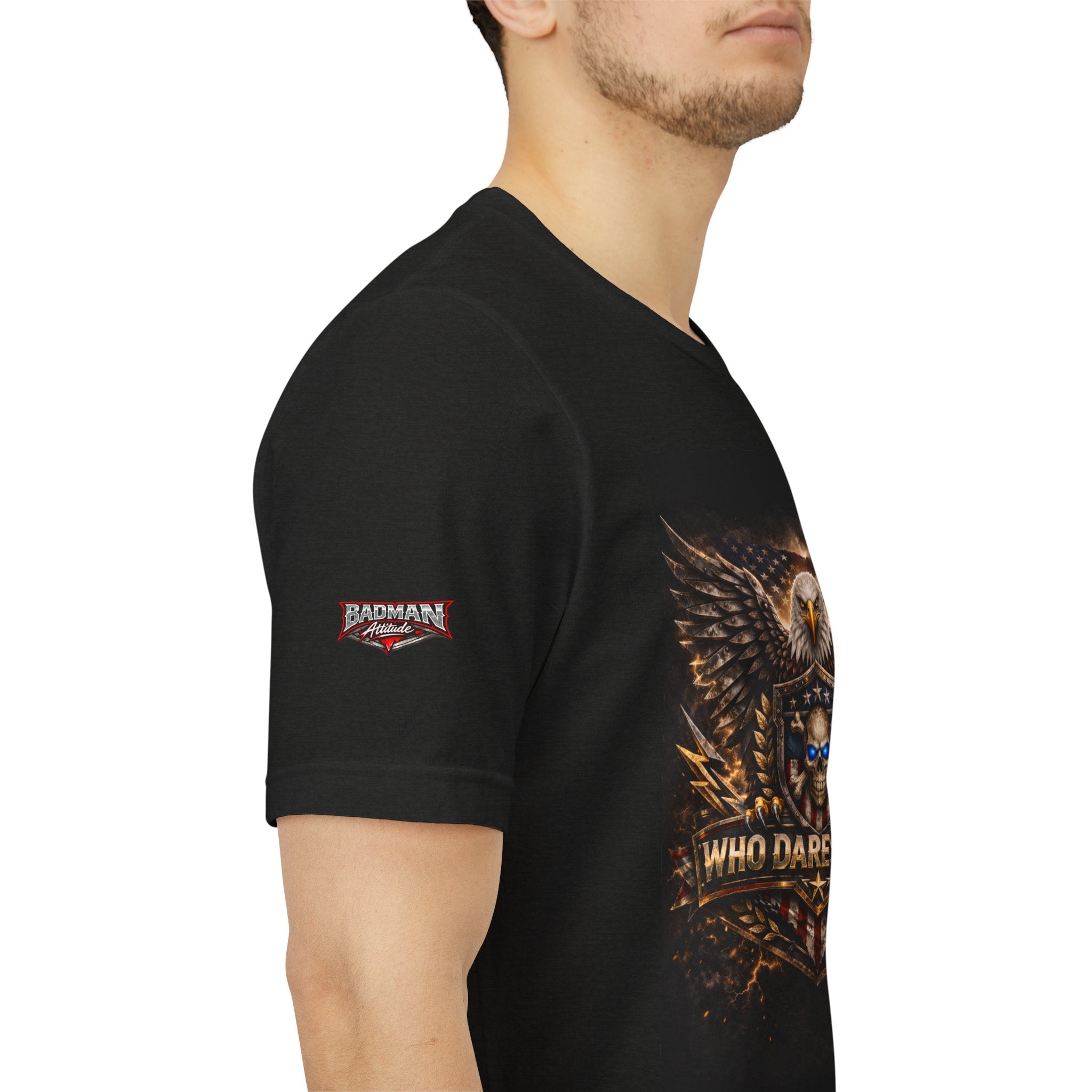 Who Dares Wins Patriotic Eagle Graphic Tee