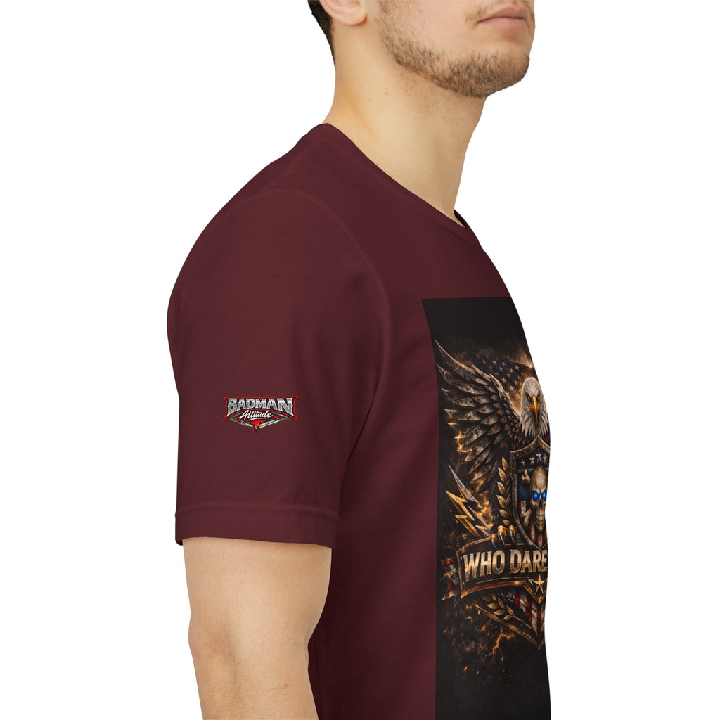 Who Dares Wins Patriotic Eagle Graphic Tee