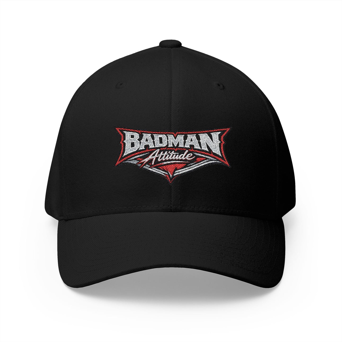 Badman Attitude Embroidered Fitted Cap