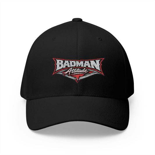 Badman Attitude Embroidered Fitted Cap